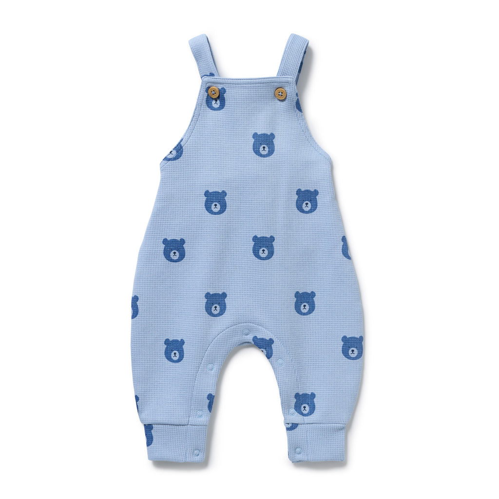 Wilson & Frenchy Bear Hugs Organic Waffle Overall