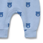 Wilson & Frenchy Bear Hugs Organic Waffle Overall