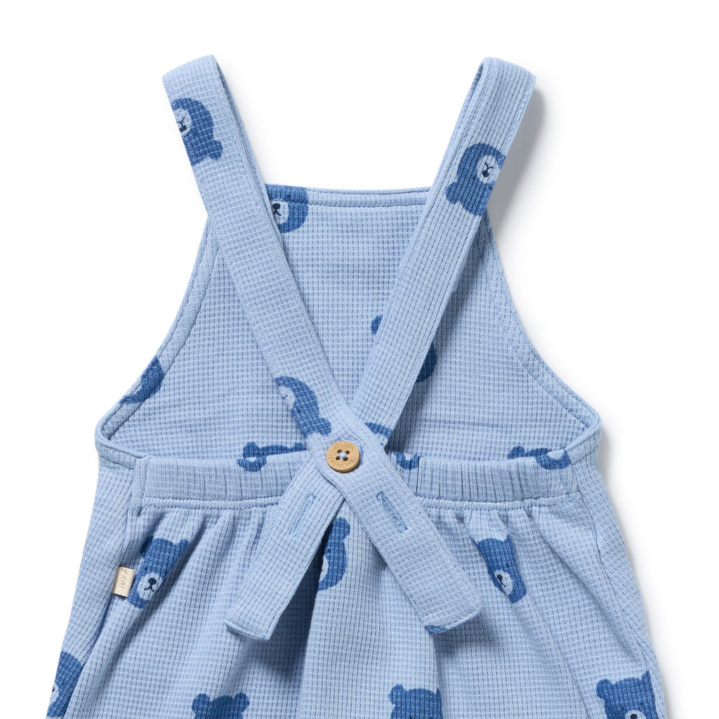 Wilson & Frenchy Bear Hugs Organic Waffle Overall
