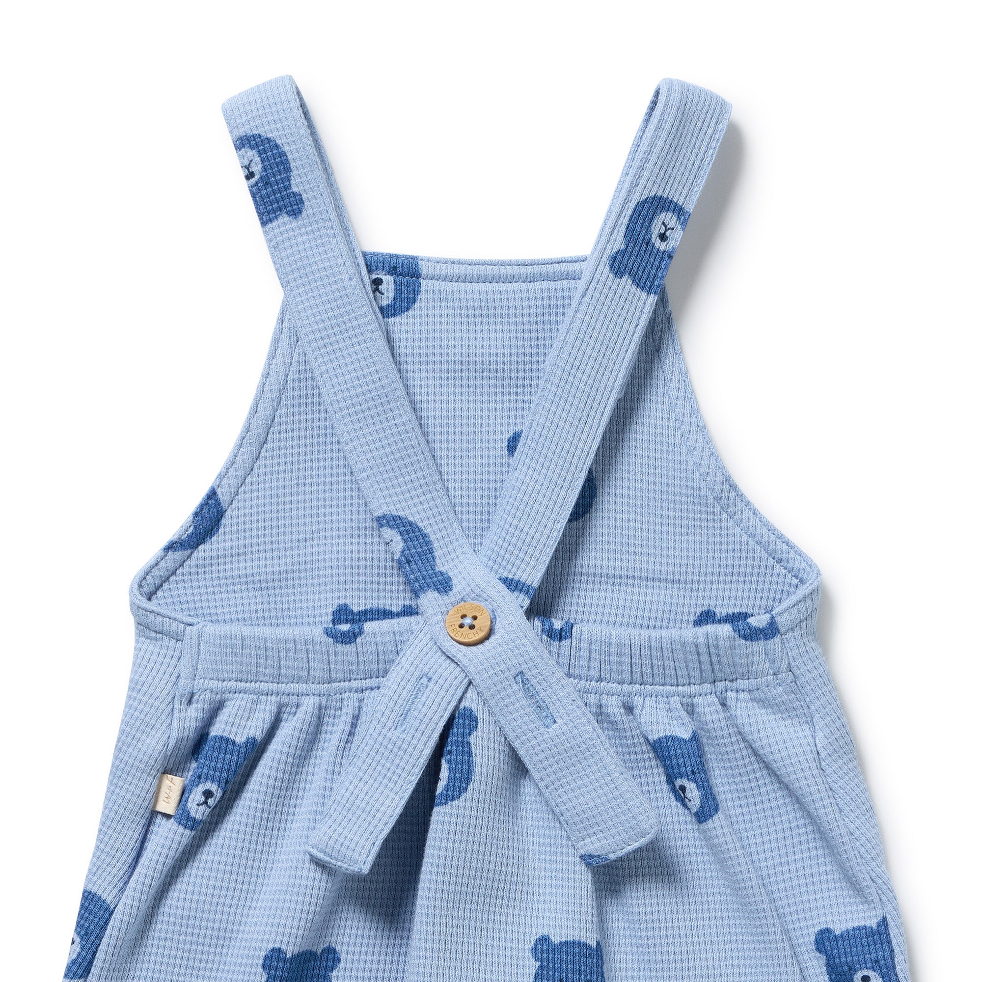 Wilson & Frenchy Bear Hugs Organic Waffle Overall