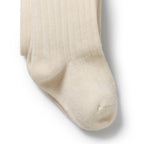 Wilson & Frenchy Buttermilk Organic Ribbed Tights