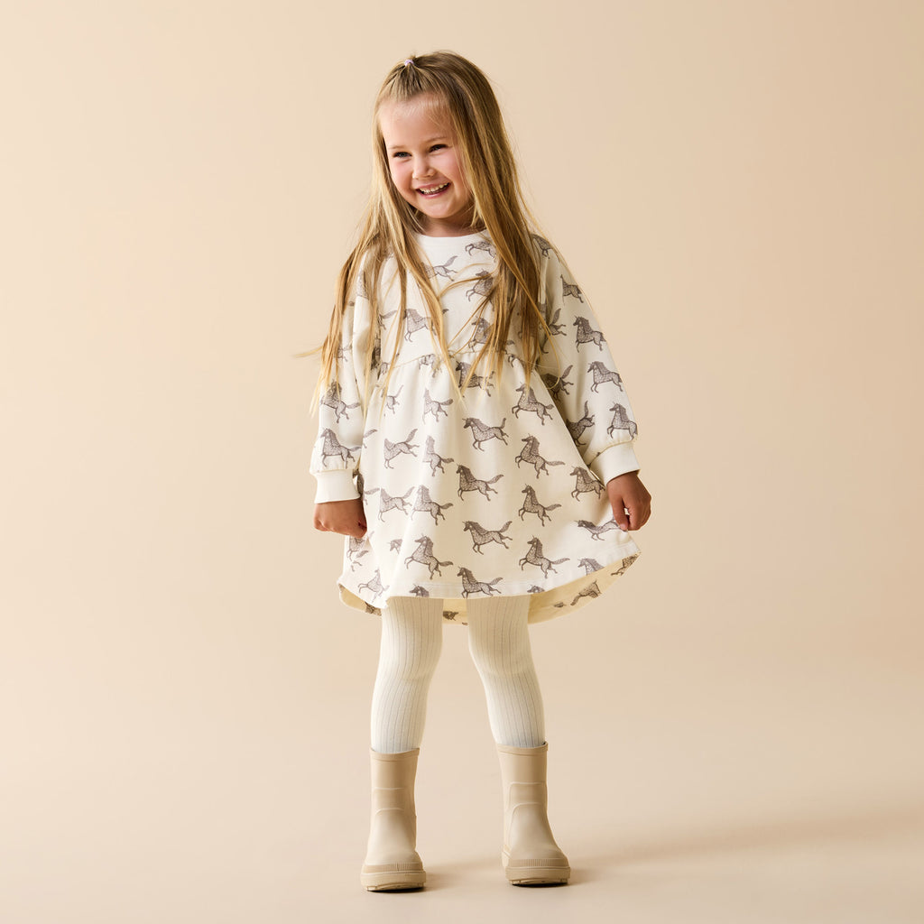 Wilson & Frenchy Buttermilk Organic Ribbed Tights