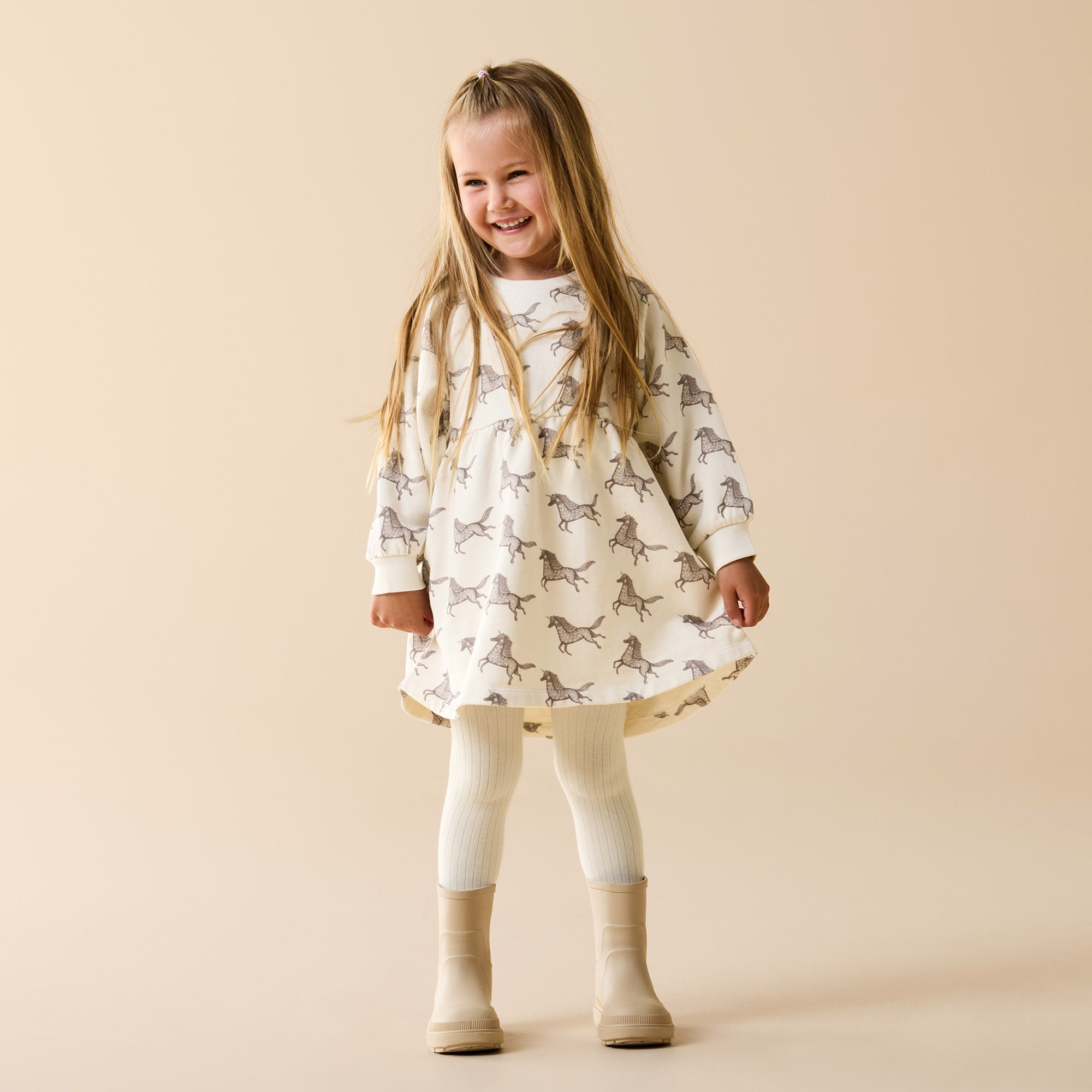Wilson & Frenchy Buttermilk Organic Ribbed Tights