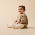 Wilson & Frenchy Buttermilk Organic Ribbed Tights