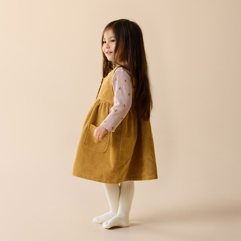 Wilson & Frenchy Amber Glow Organic Cord Dress