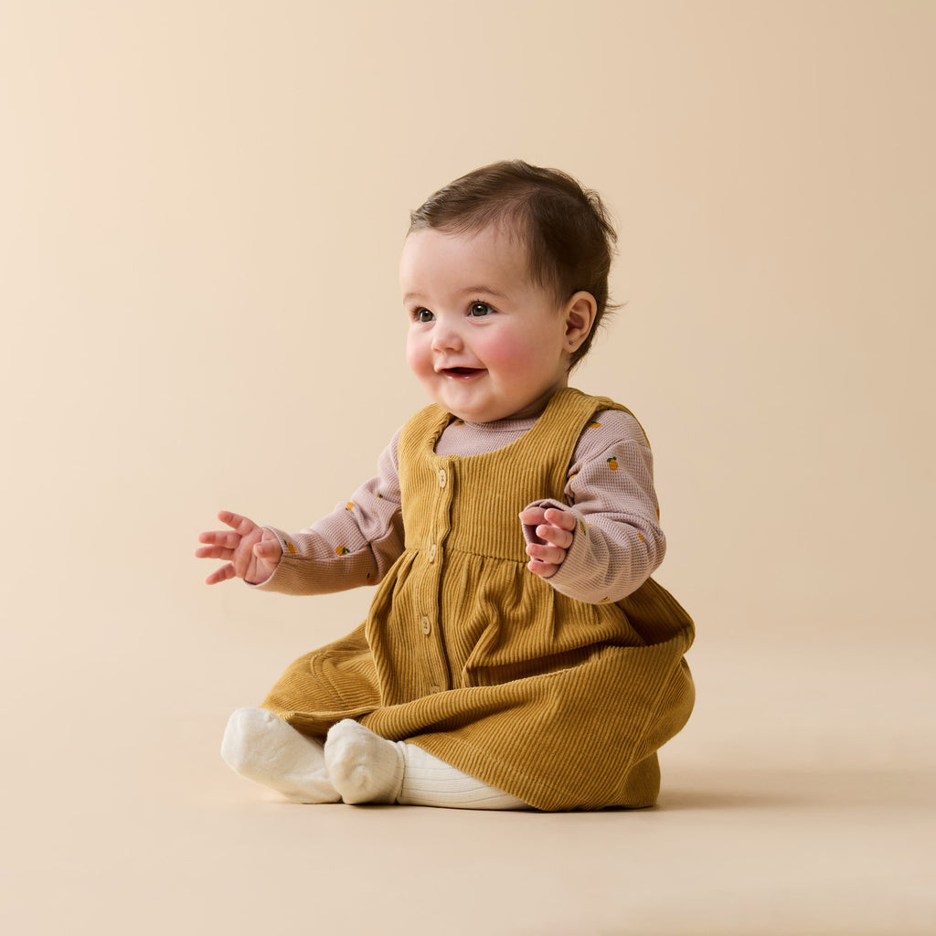 Wilson & Frenchy Amber Glow Organic Cord Dress