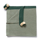 Wilson & Frenchy Clover Stripe Organic Knitted Stripe Blanket