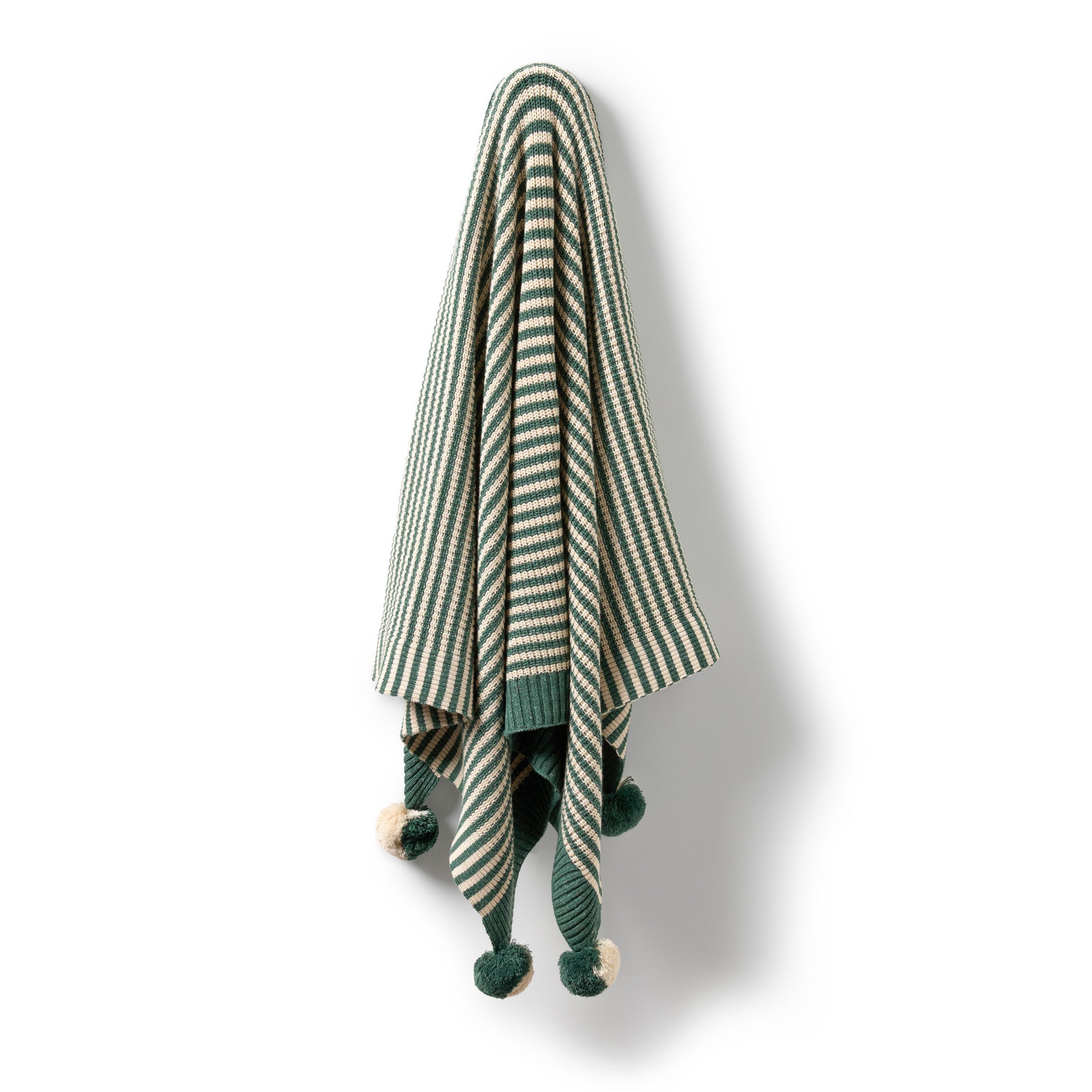 Wilson & Frenchy Clover Stripe Organic Knitted Stripe Blanket