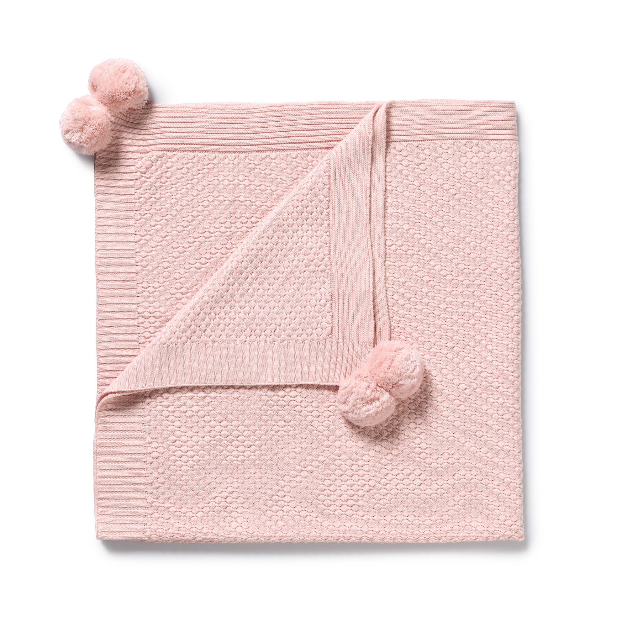 Wilson & Frenchy Marshmellow Organic Knitted Bubble Blanket
