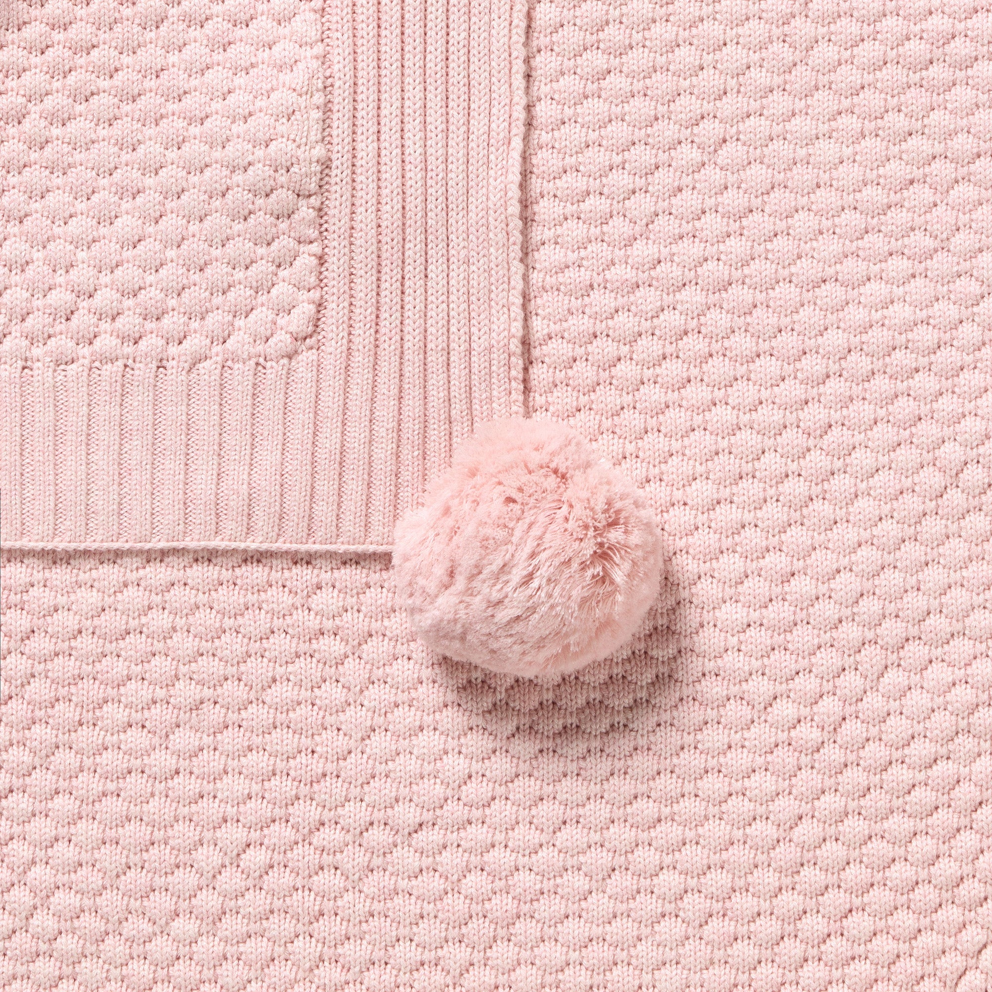 Wilson & Frenchy Marshmellow Organic Knitted Bubble Blanket