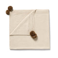 Wilson & Frenchy Cream Organic Knitted Bubble Blanket