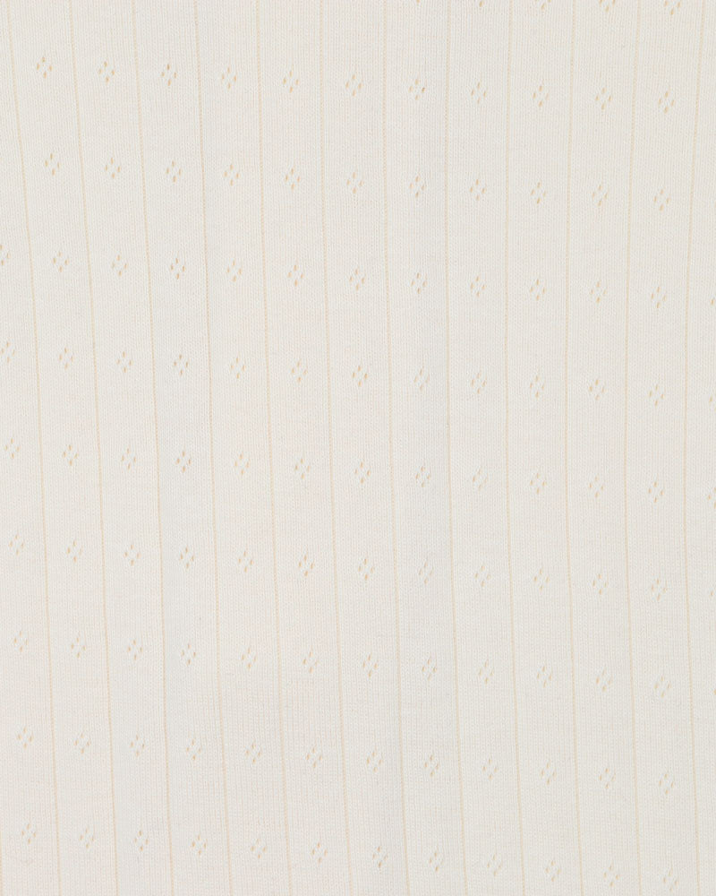 Bebe Milk Organic Pointelle LS Zipsuit