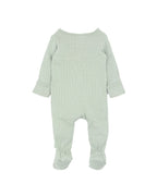 Bebe Sage Organic Pointelle LS Zipsuit