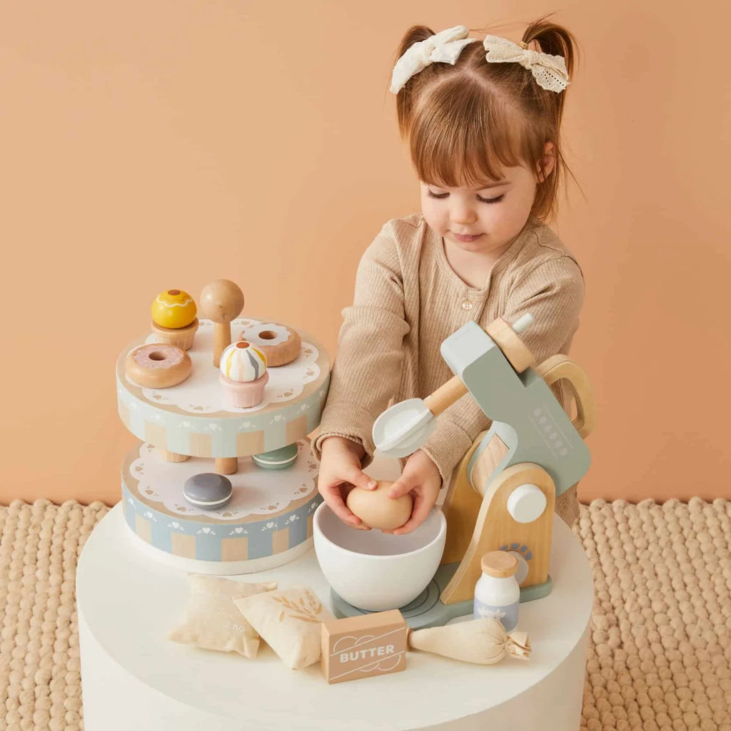 Nordic Kids Wooden Cake Stand Set