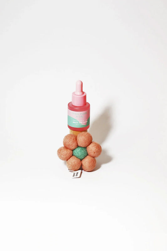 Grace and James White Peach & Lily - Felt Air Freshener