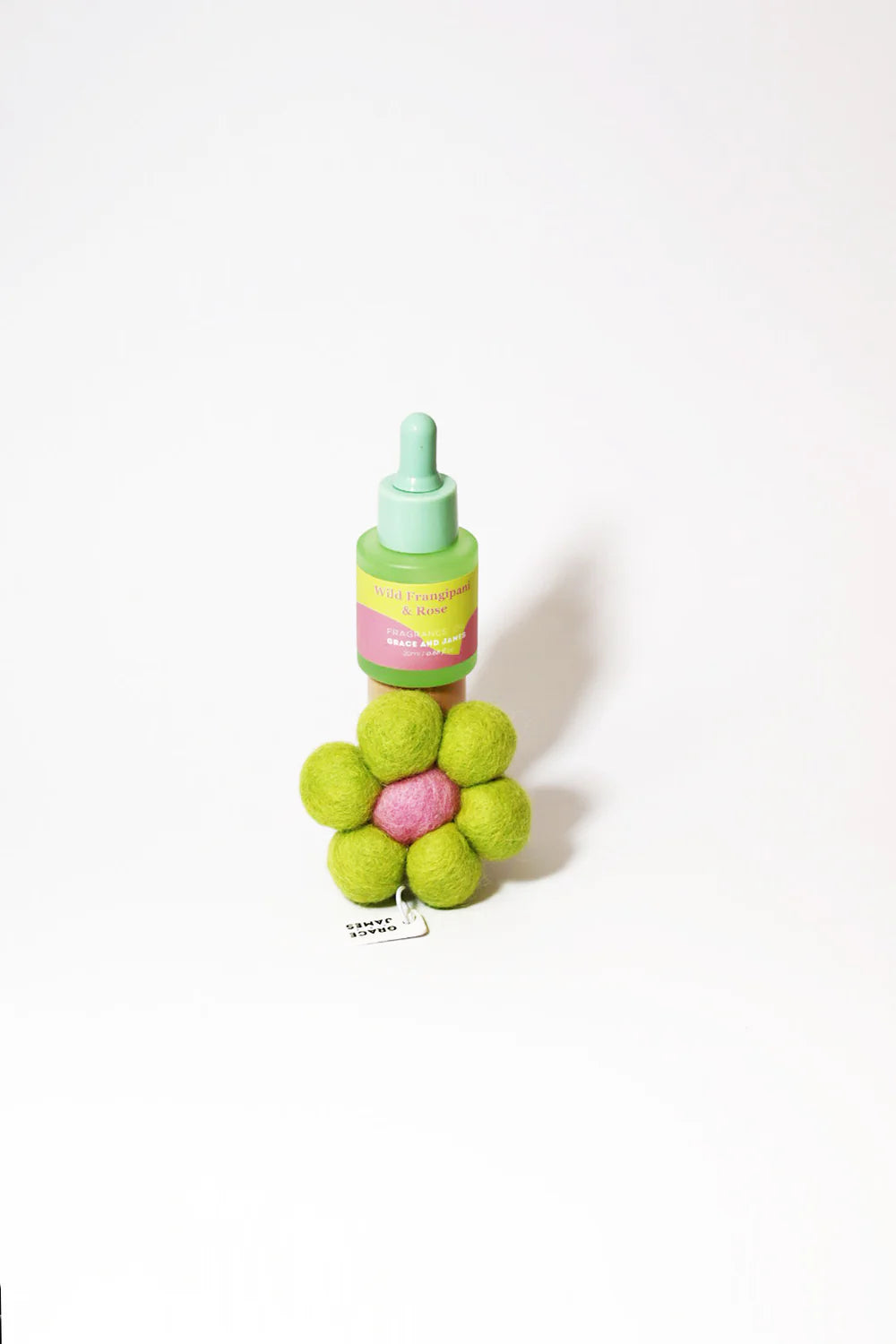 Grace and James Wild Frangipani & Rose - Felt Air Freshener