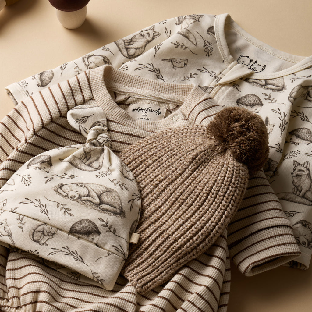 Wilson & Frenchy Foxglove Forest Organic Bodysuit