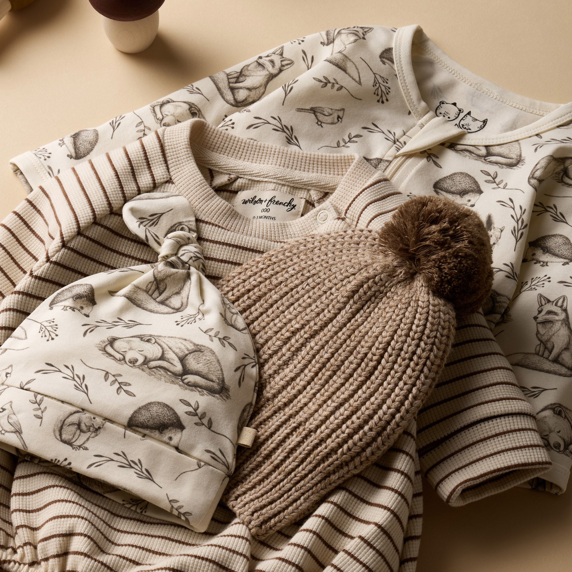 Wilson & Frenchy Foxglove Forest Organic Bodysuit