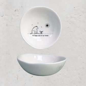 East Of India Wobbly Porcelain Bowls Medium