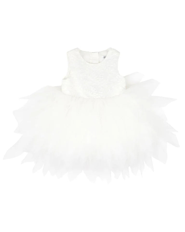 Bebe Waterfall Tulle Dress