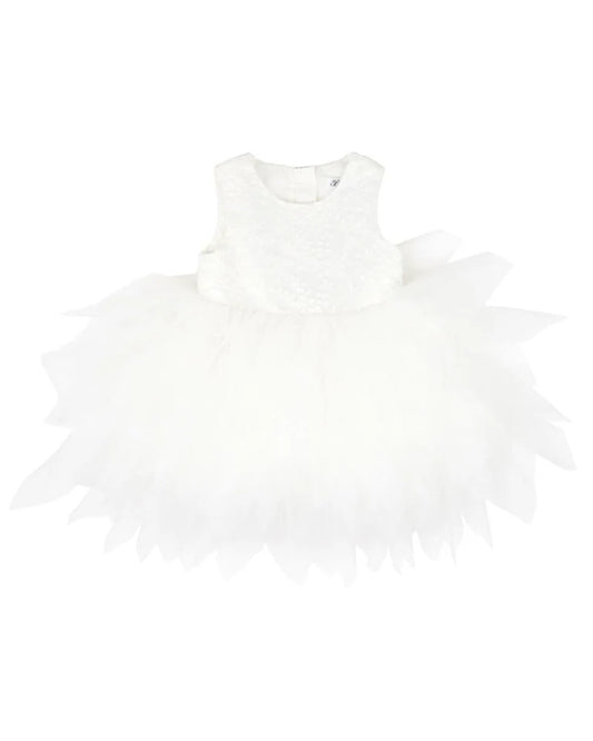 Bebe Waterfall Tulle Dress