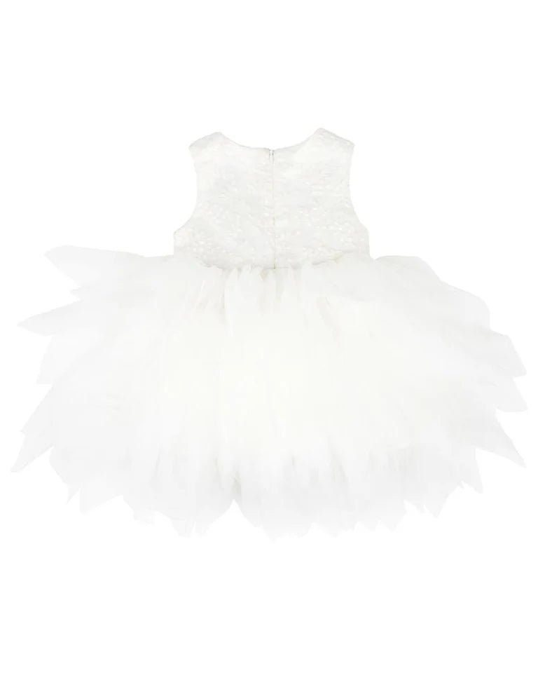 Bebe Waterfall Tulle Dress