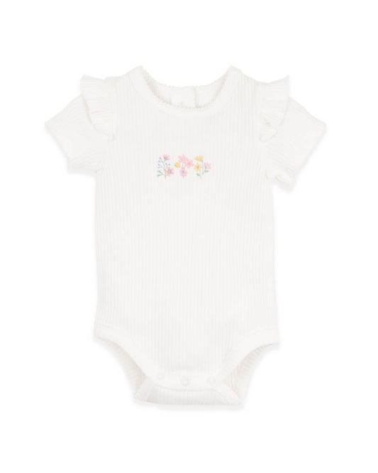 Bebe Bonnie Organic Embroidered Bodysuit