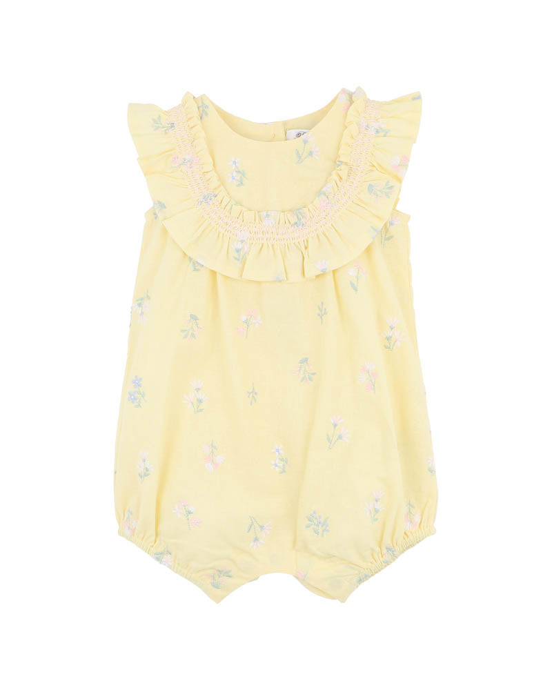 Bebe Bonnie Embroidered Romper