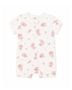 Bebe Chelsea Organic Short Sleeve Zip Romper