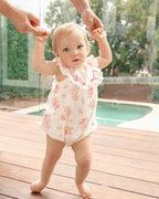 Bebe Chelsea Frill Yoke Romper