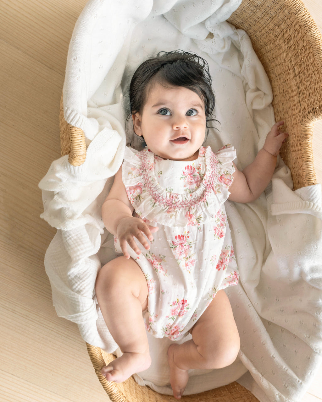 Bebe Chelsea Frill Yoke Romper
