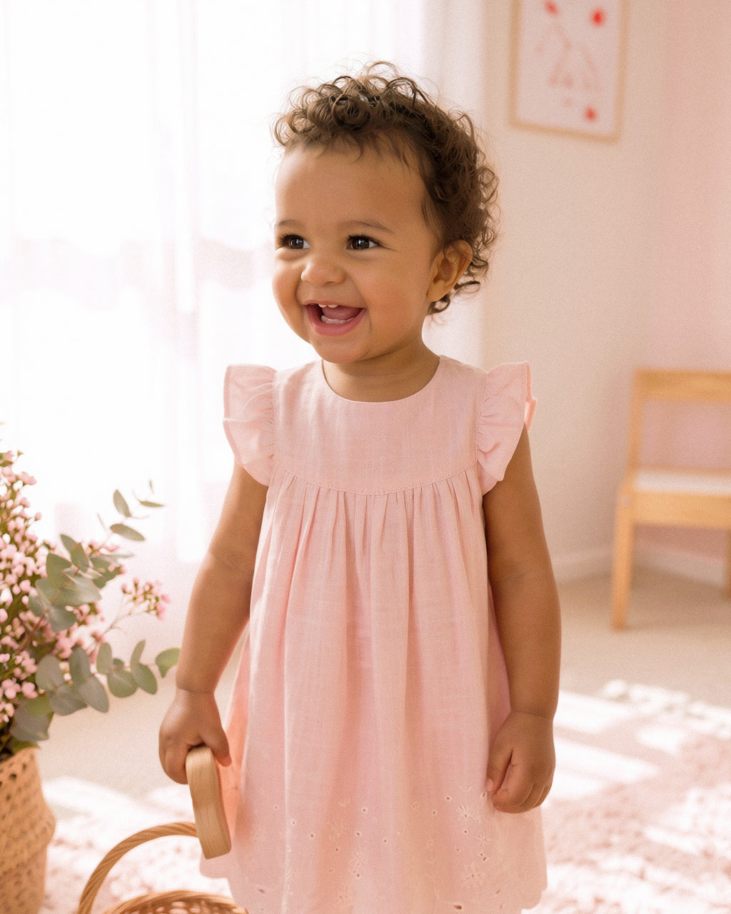 Bebe Chelsea Broderie Hem Dress