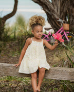 Bebe Pia All Over Embroidery Dress