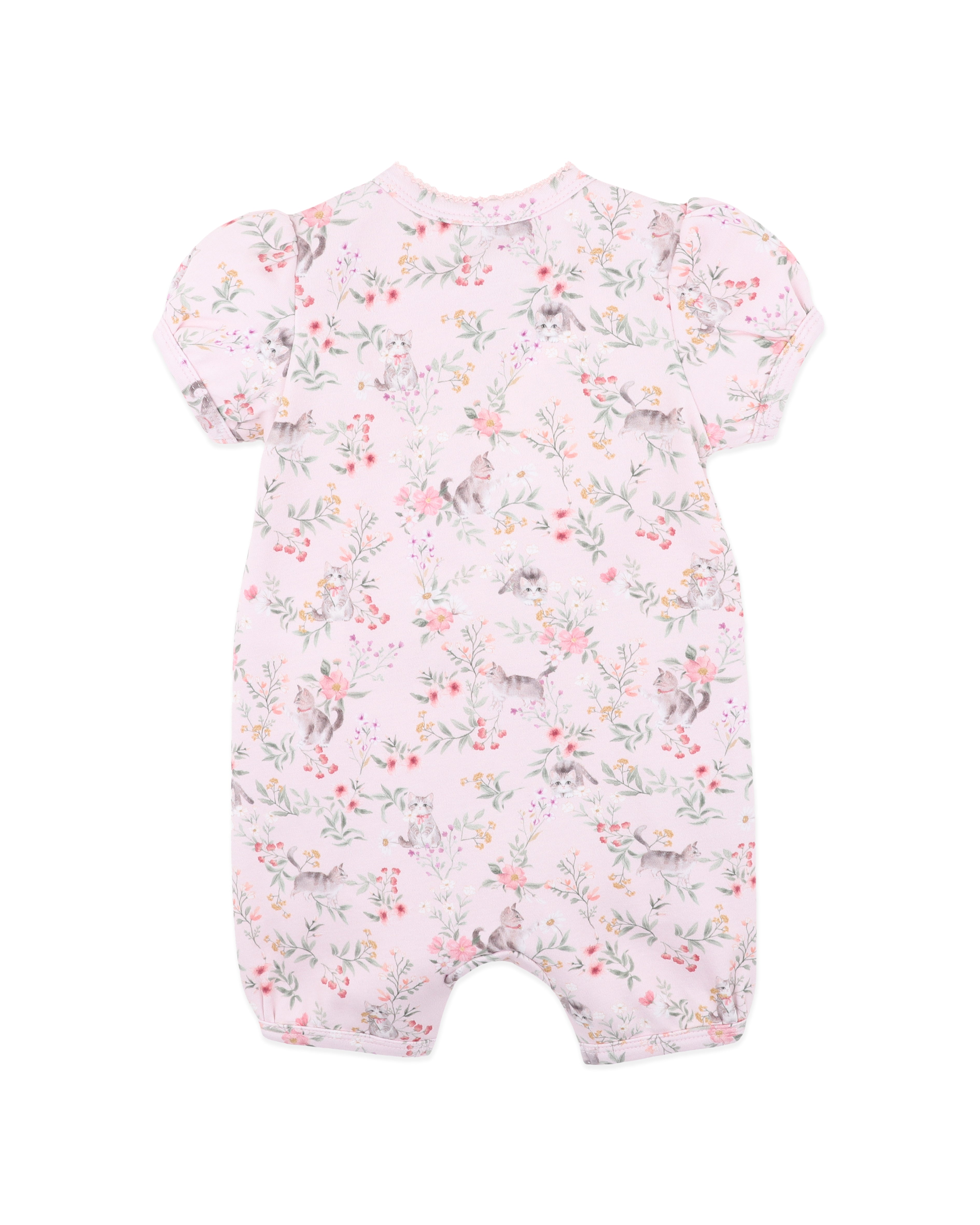 Bebe Willa Organic Short Sleeve Zip Romper