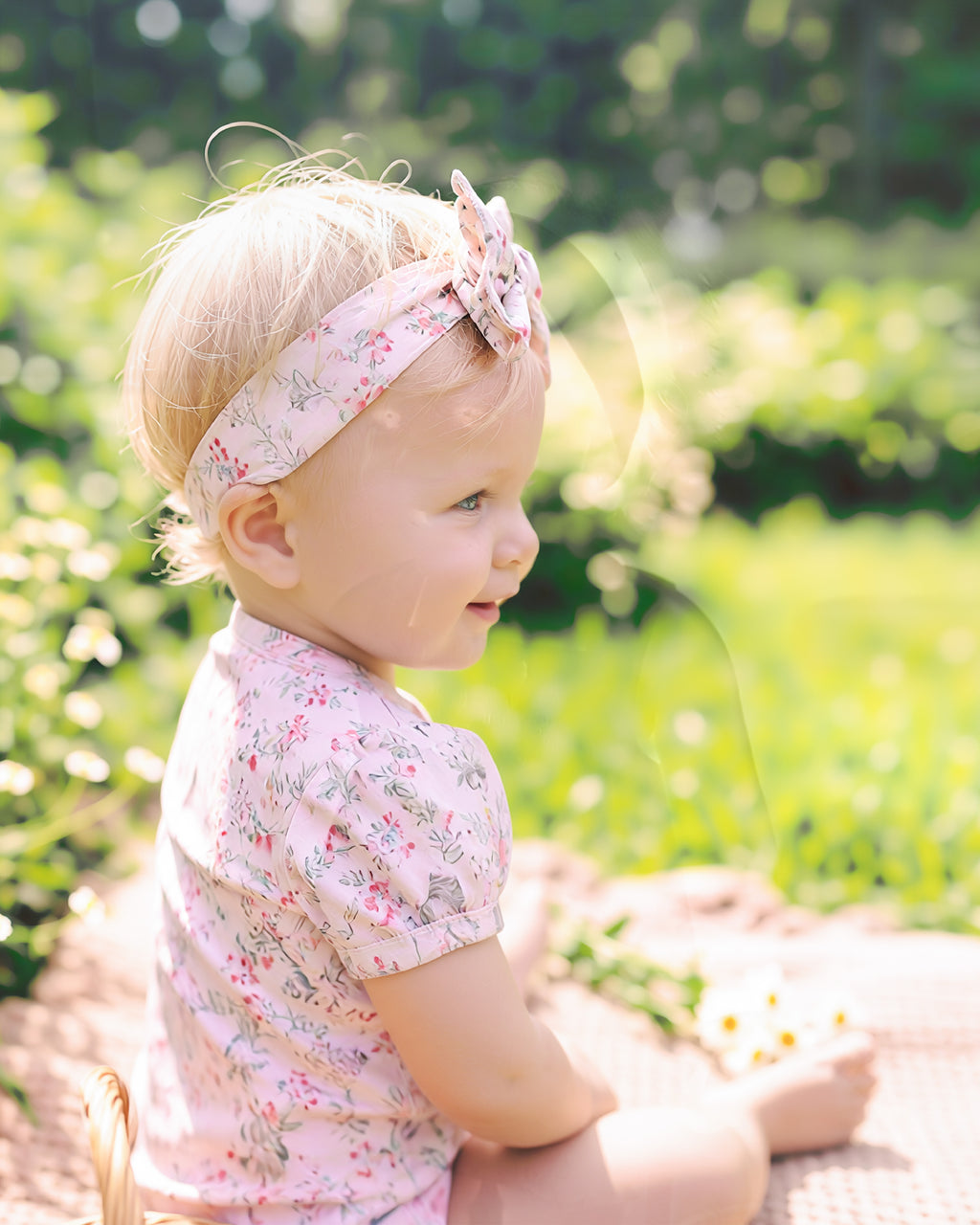 Bebe Willa Organic Short Sleeve Zip Romper