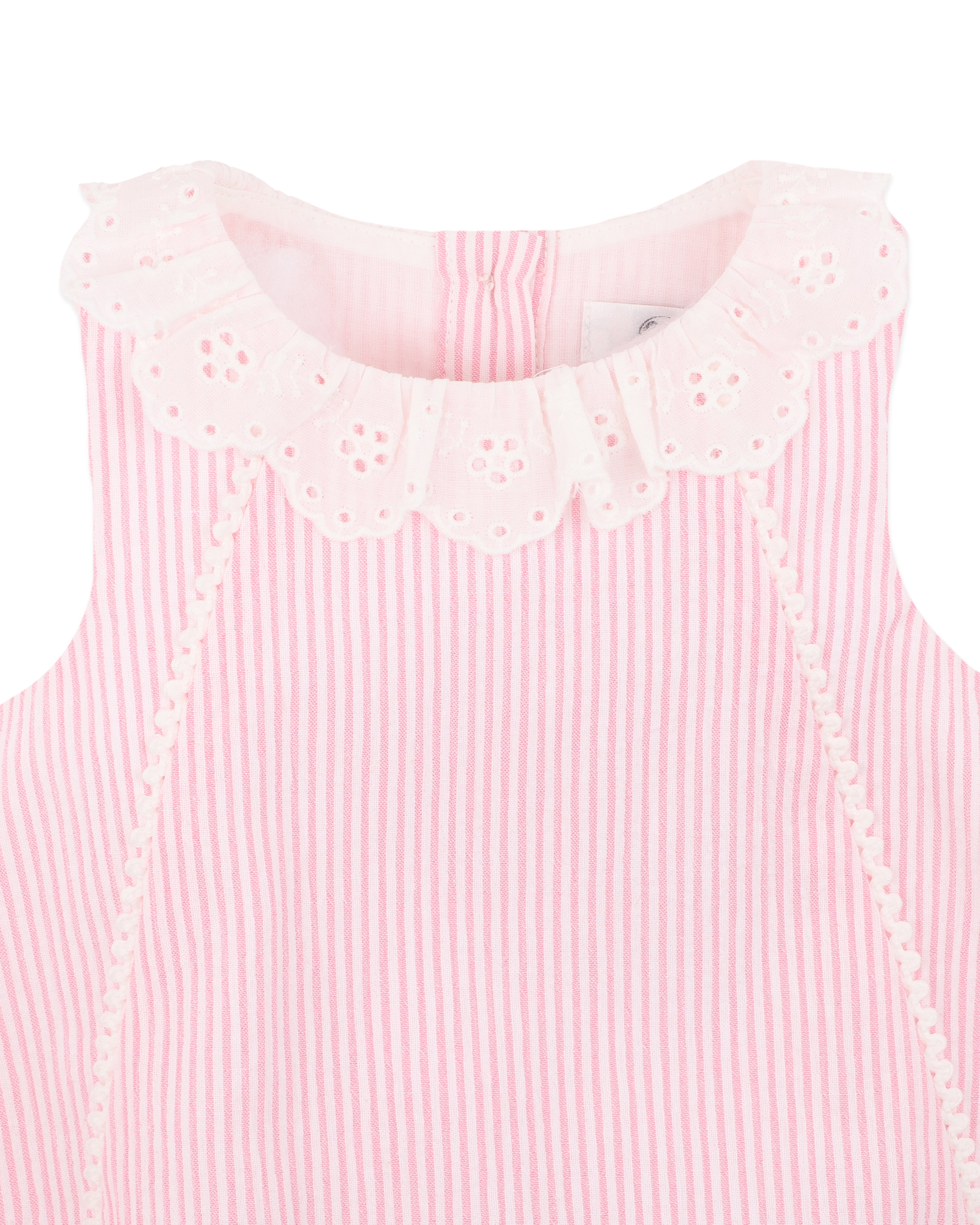 Bebe Willa Stripe Lace Collar Bodysuit