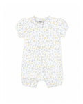 Bebe Libby Organic Short Sleeve Zip Romper