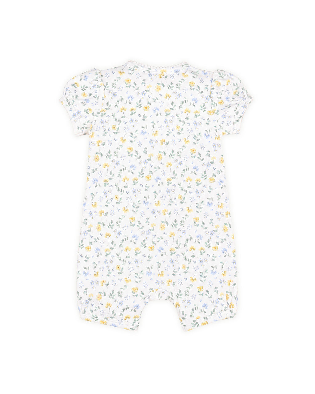 Bebe Libby Organic Short Sleeve Zip Romper