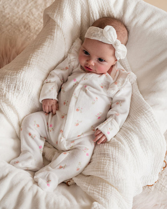 Bebe Molly Velour Onesie