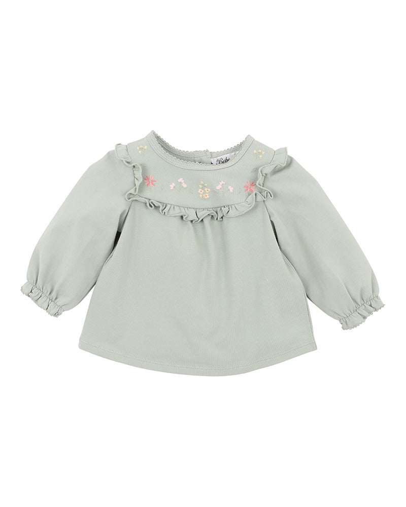 Bebe Molly Embroidered Yoke Tee