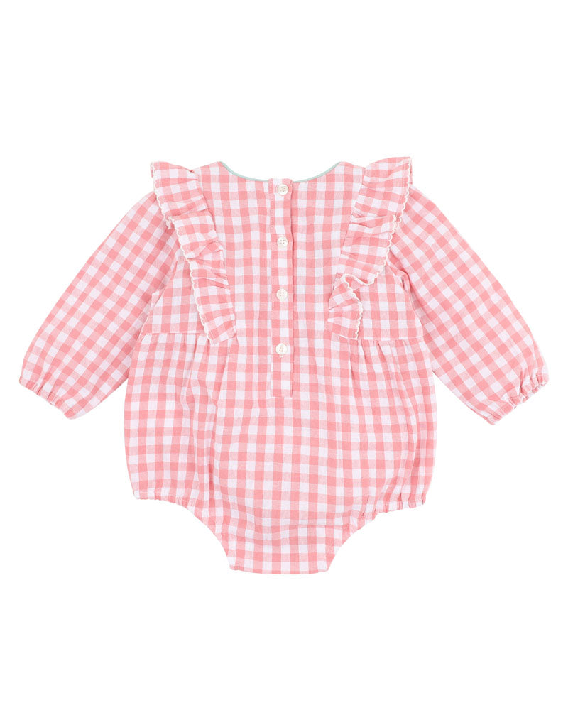 Bebe Lyla Gingham Romper