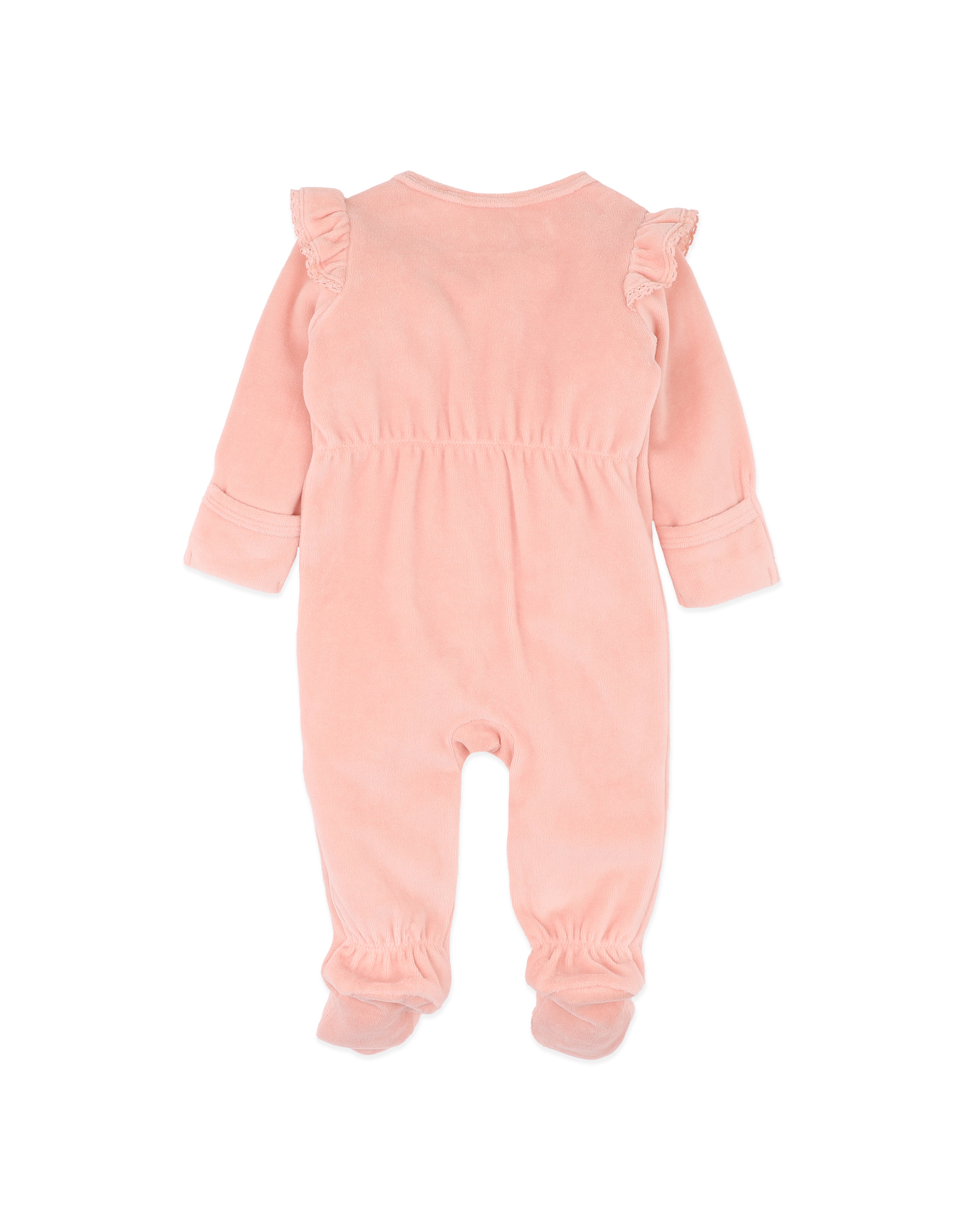 Bebe Gemma Velour Zip Onesie