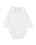 Bebe Gemma Embroidered Collar Bodysuit
