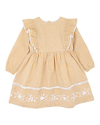 Bebe Winnie Embroidered Gingham Dress