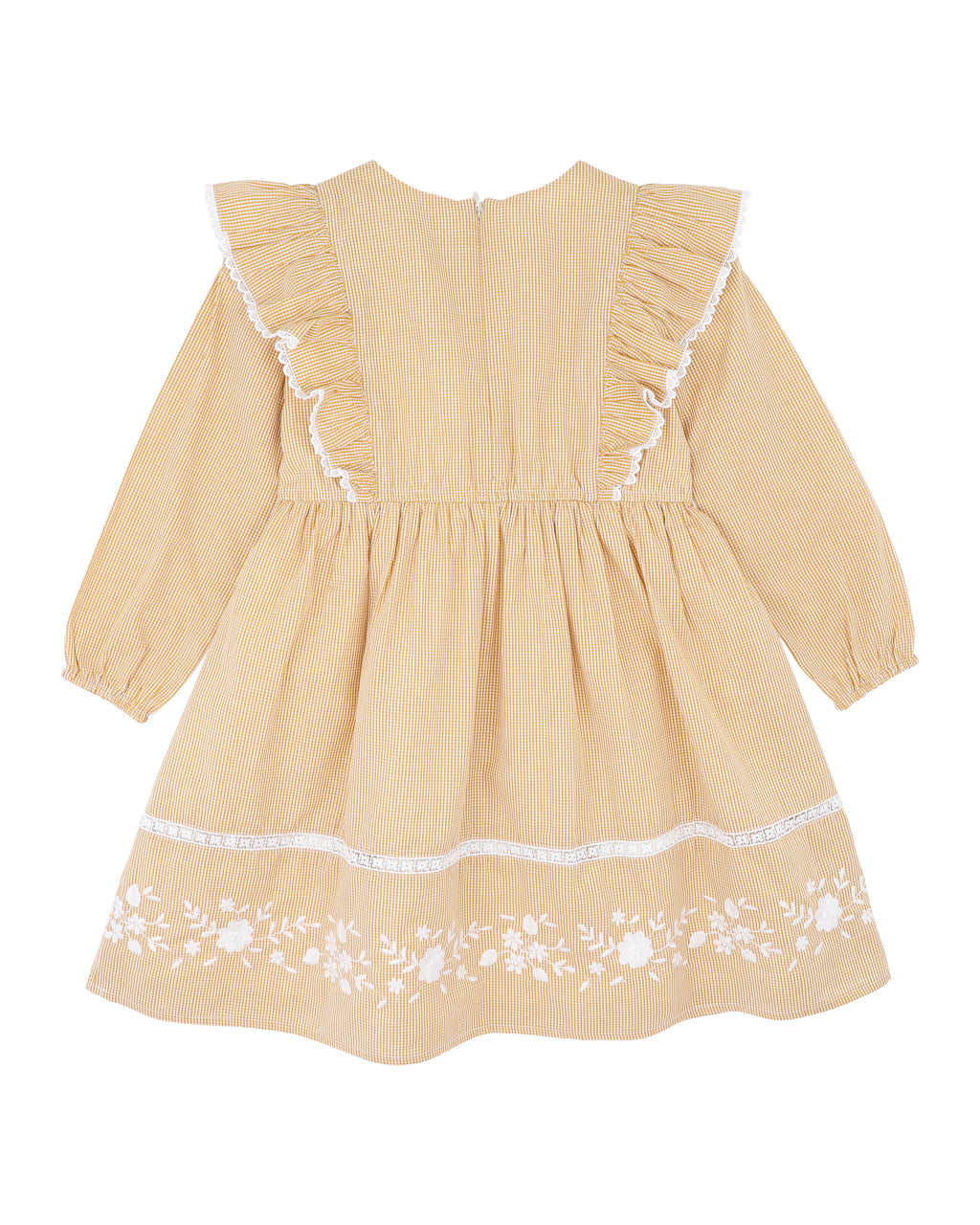 Bebe Winnie Embroidered Gingham Dress