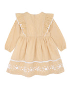 Bebe Winnie Embroidered Gingham Dress