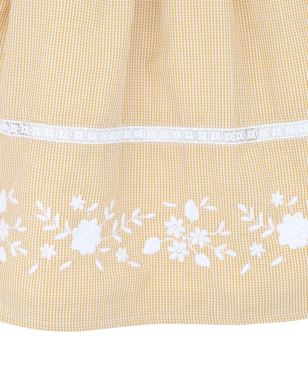 Bebe Winnie Embroidered Gingham Dress