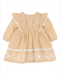 Bebe Winnie Embroidered Gingham Dress