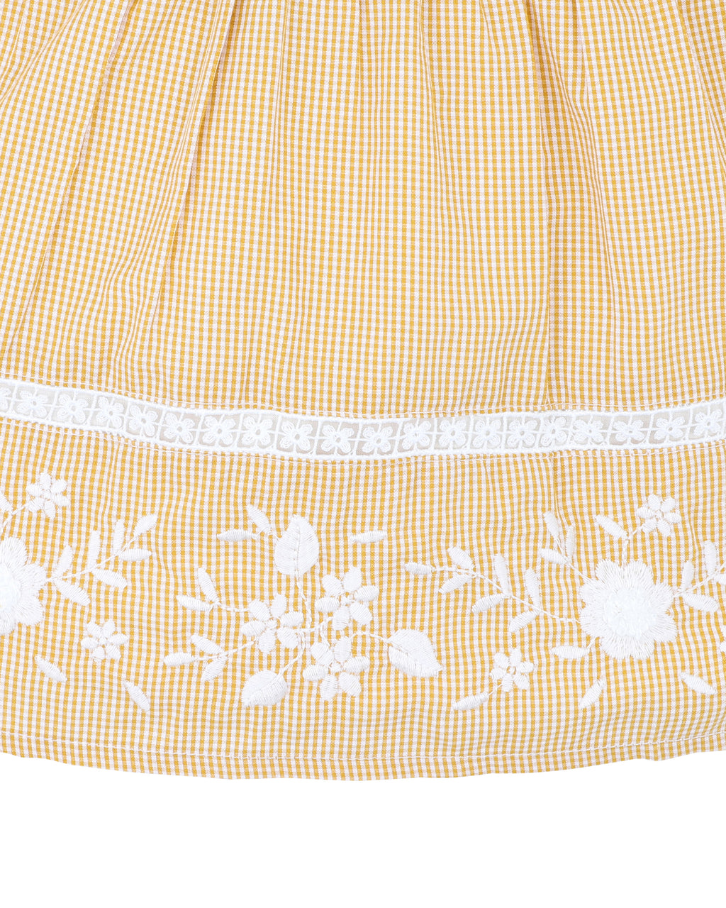 Bebe Winnie Embroidered Gingham Dress