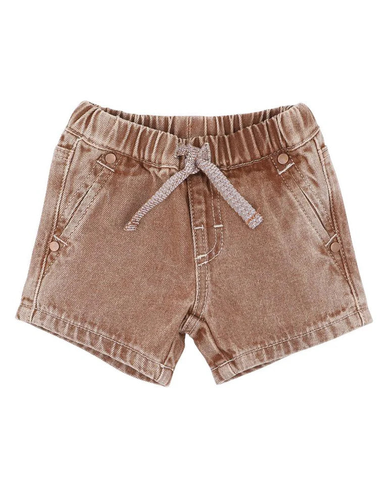 Bebe Boys Brown Denim Shorts